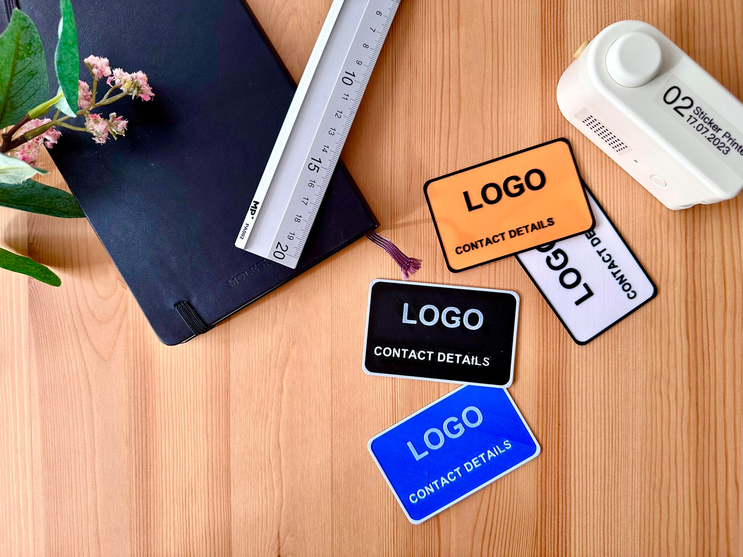 Cartes de visite imprimées en 3D